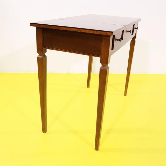Louis XVI Inlaid Vanity with Mirror and Drawers For Sale - Image 13 of 15