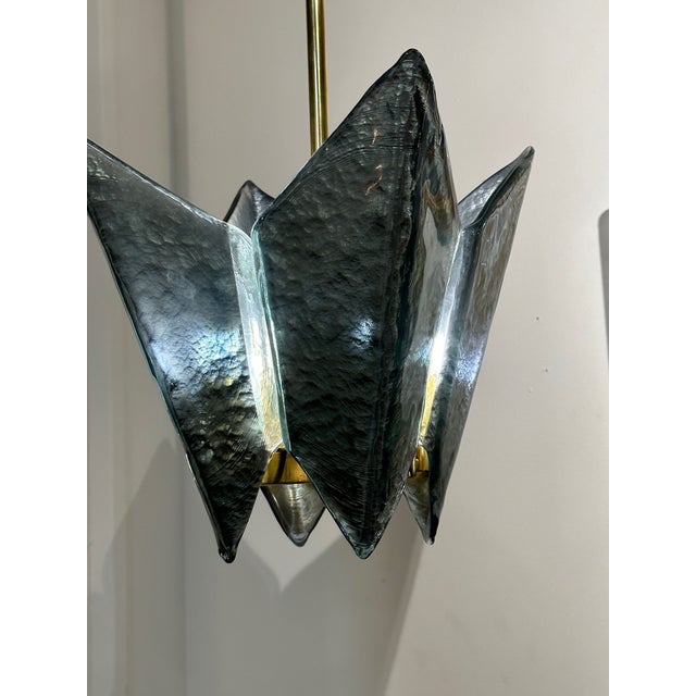 Copy - Murano Pendant in Fontana Green For Sale - Image 4 of 6