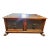 Theodore Alexander Armoury Collection Brass Clad Cocktail Table With Paw Feet For Sale