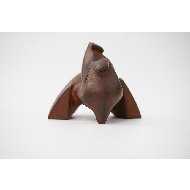 Metal Abstract Cast Iron Zezootier & Reiter Sculpture by Gertraude Zebe, 1997 For Sale - Image 7 of 17