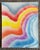 Abstract Pair of 1980’s Original Abstract Brightly Colored Airbrush Paintings For Sale - Image 3 of 9