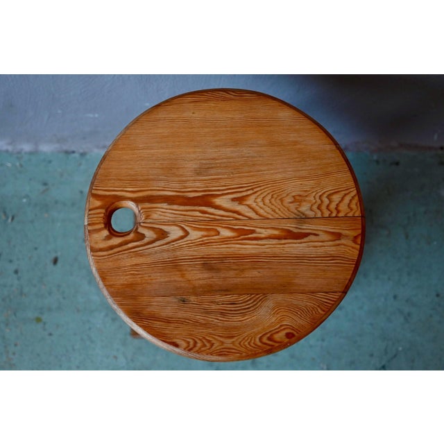 Folding Stool in Pine by Roger Tallon for Sentou, 1970s For Sale - Image 3 of 8