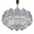 Ice Glass Chandelier from Kalmar, 1950s For Sale