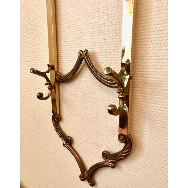 Vintage Italian Hollywood Regency Wall-Mounted Coat Racks, 1960s, Set of 2 For Sale - Image 17 of 18