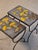 Ceramic Vintage Nesting Tables in Ceramic and Metal, 1950s, Set of 2 For Sale - Image 7 of 8