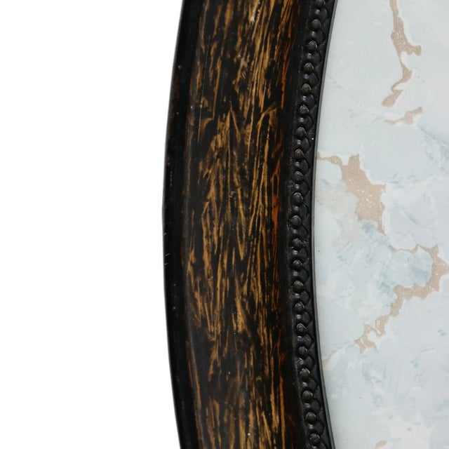 Vintage Oval Wooden Frame For Sale - Image 4 of 5