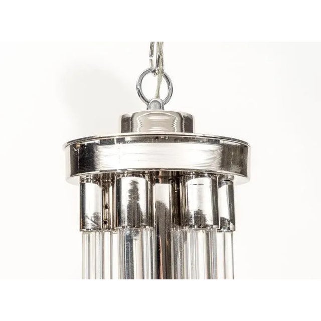 Chrome Charles Hollis Jones Chandelier Chrome Lucite 1970s For Sale - Image 8 of 12