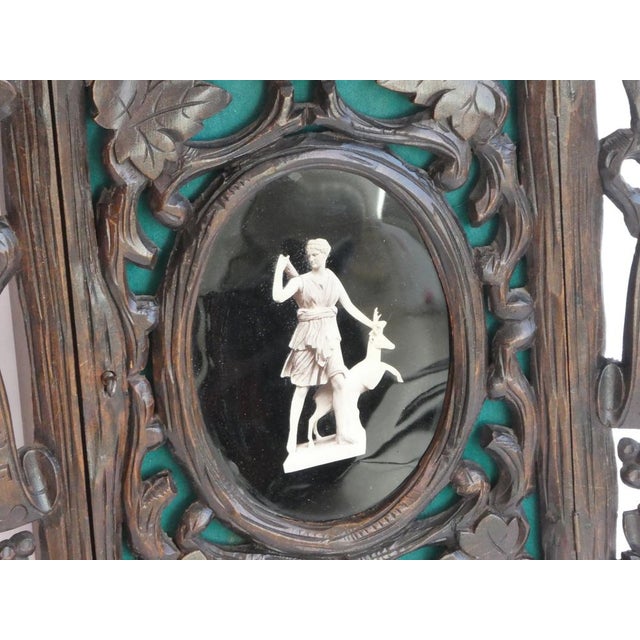 Antique Neo Renaissance Style Ornate Wooden Wall Cabinet, in Very Good conditions. Designed 1890 to 1919