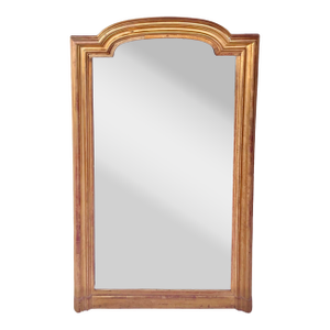 Large Louis Philippe Gilt Mirror 19th Century 53" X 31"