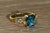 Early 21st Century The Emerin: Ladies 14K Yellow Gold Topaz Ring For Sale - Image 5 of 8
