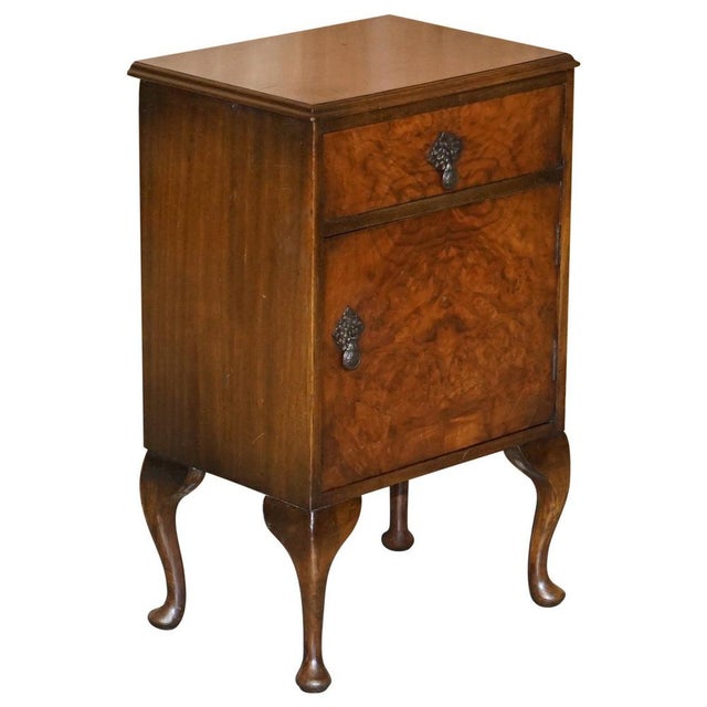 Burr Walnut Bedside or Side End Wine Table from Maple & Co For Sale - Image 16 of 16