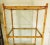 Contemporary Large Vintage Bamboo & Encased Glass 4 Tier Etagere Book Shelf Rack Curio Display Case For Sale - Image 3 of 12