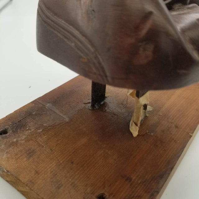 Late 20th Century Hand-Carved Japanese Vintage Ofuku & Noh-Style Mask Trio on Wooden Panel – Signed For Sale - Image 5 of 17