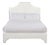 Kit Twin Bedframe, Ivory Velvet For Sale