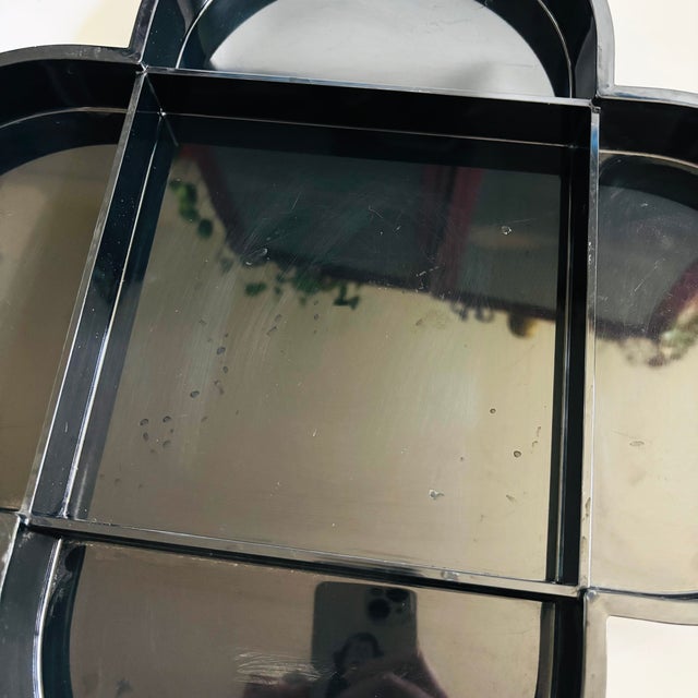 Large 14" Dansk Divided Black Plastic Tray by Gunnar Cyren For Sale In San Francisco - Image 6 of 8