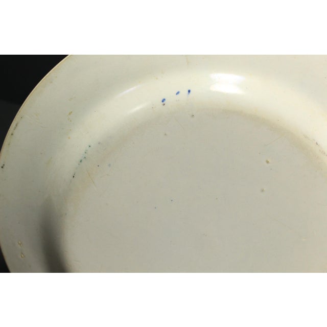 1830s Creil-Montreau French Faience Polychrome Transfer Plate Courting Couple For Sale - Image 16 of 17