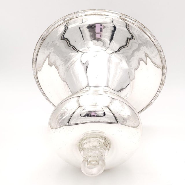 Glass Mercury Glass Bell, England Circa 1860 For Sale - Image 7 of 8