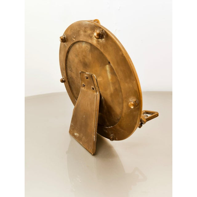 Naval Porthole Photo Holder in Brass For Sale - Image 5 of 11