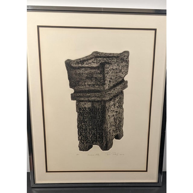 Rina Rotholz "Incense Altar" Signed Original Tuilegraph, 1966 | Limited Edition 8/20 | Artist Who Discovered the Tuilegraphy Process For Sale - Image 10 of 18
