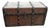 19th Century Wood and Iron-Bound Steamer Trunk - Rustic Coffee Table For Sale