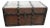 Antique Wood and Iron-Bound Travel Trunk - Rustic Storage For Sale