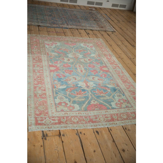 Old New House Vintage Distressed Malayer Rug - 4'2" x 6'1" For Sale - Image 4 of 10