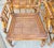 Vintage Set of Milling Road by Baker Furniture Bamboo and Cane Bottom Armchairs For Sale - Image 10 of 12