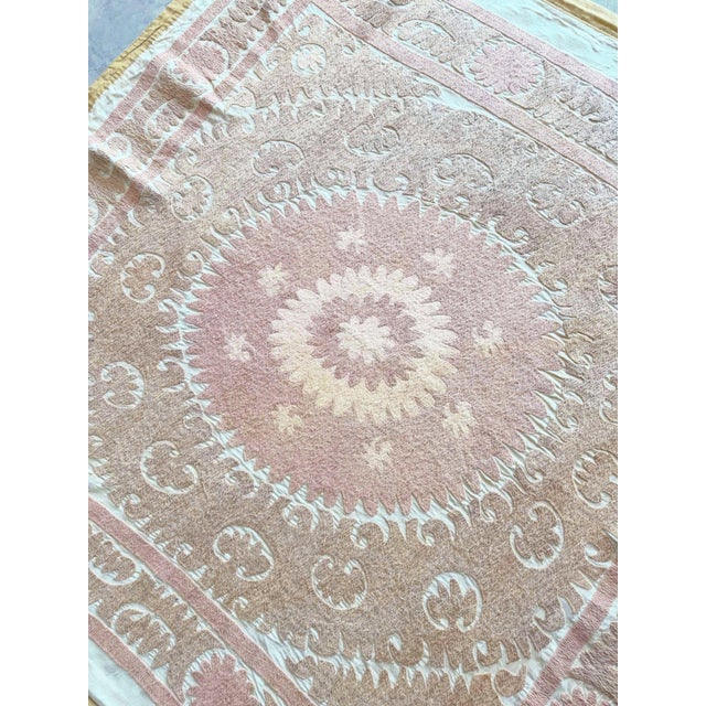 1960s Suzani Tribal Textile - Vintage Embroidery For Sale - Image 5 of 8