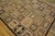 American 1960s Earth Tones Diamond Square Vintage American Hooked Rug 6' X 8'7" Knotted Pile Wool Carpet For Sale - Image 3 of 9