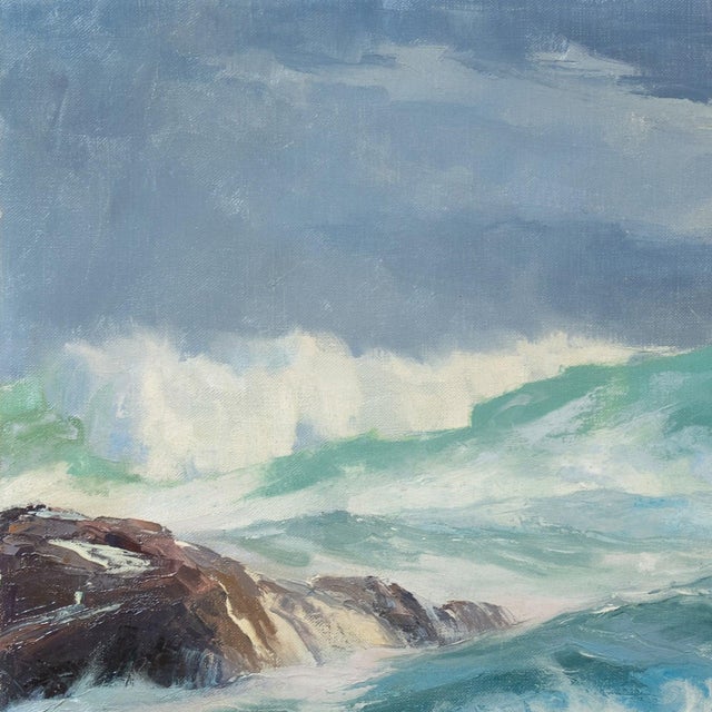 'Big Surf, Point Lobos' by Edward Norton Ward, California Impressionism, Carmel Art Association, Taos For Sale In Monterey, CA - Image 6 of 9