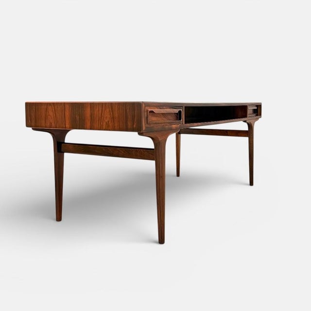 Wood Vintage Danish Coffee Table with Drawers by Johannes Andersen for CFC Silkeborg, 1960s For Sale - Image 7 of 13