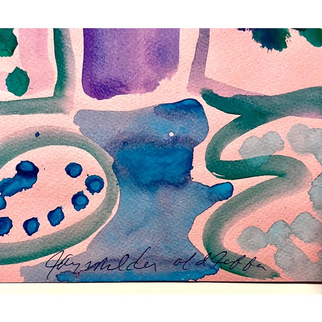 Abstract Expressionism Jay Milder, Abstract Expressionist Landscape Jay Milder Rhino Horn Painting American Pop Art, 1990 For Sale - Image 3 of 6