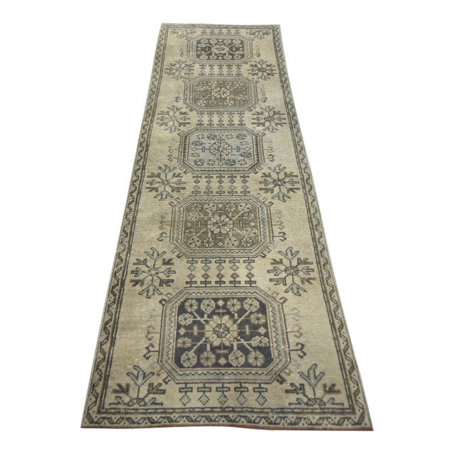 Vintage Turkish Rug 2'11" x 9'4" For Sale