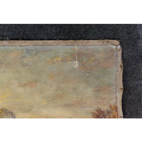 Object: Oil painting/Painting Period & Style: probably early 20th century Characteristics - realistic painting - landscape...