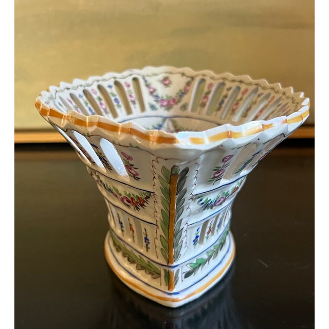 French Reticulated Bowl by Sevres, C. 1900 For Sale In San Francisco - Image 6 of 16