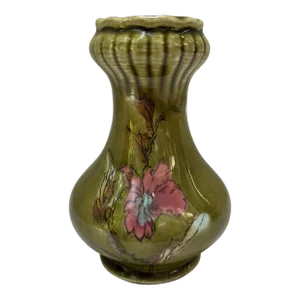 Small Vintage Floral Pottery Vase