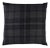 Schumacher Montana Wool Plaid 20" Pillow In Oxford Grey For Sale