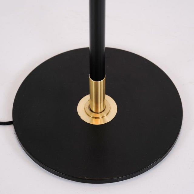 1970s Le Klint 351 Floor Lamp in Black and Brass by Aage Petersen, 1970 For Sale - Image 5 of 8