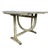 Antique Rustic Bistro French Folding Wine Table with Metal Top, 1890s, in Good conditions. Designed 1890 to 1919