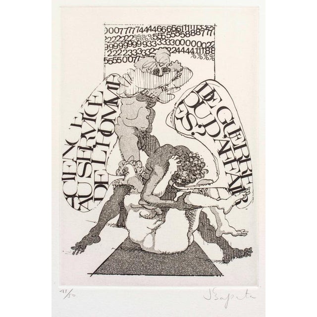 Julio Herrero Zapata, Mutilates and Mutilated Print Suite, 1970s, Etching For Sale - Image 7 of 8