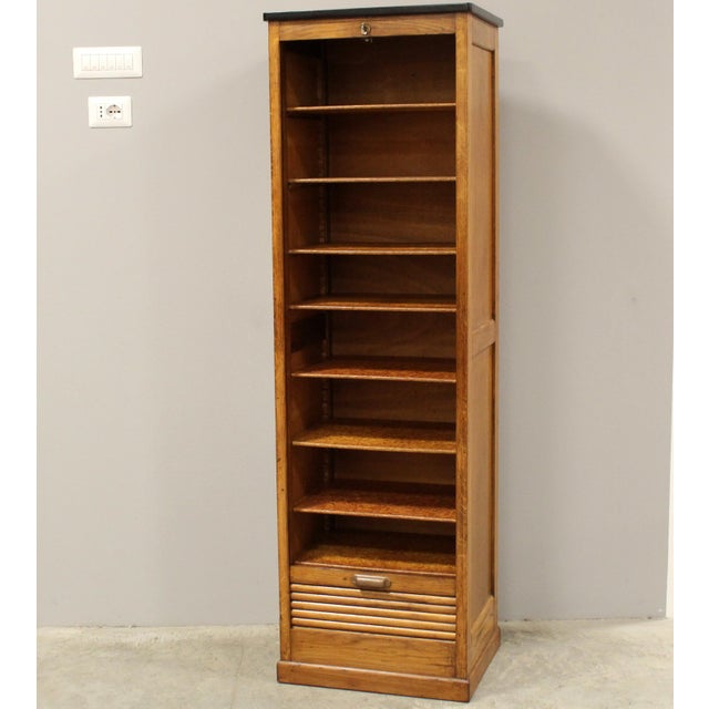 Vintage Filing Cabinet in Oak, 1920s For Sale - Image 6 of 16