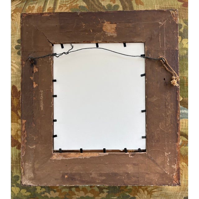 2026 McKenzie Dove Painting of a Young Male God in Antique French Frame For Sale - Image 9 of 9
