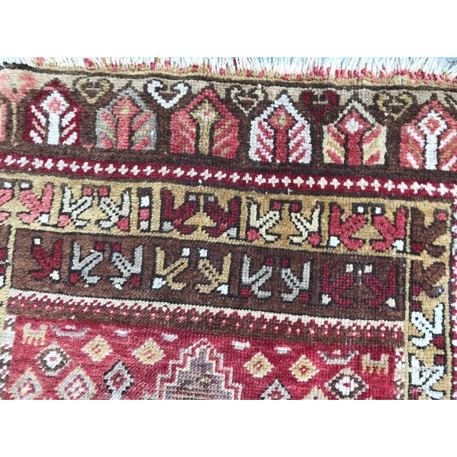 Small Turkish Yastik Rug For Sale - Image 4 of 16