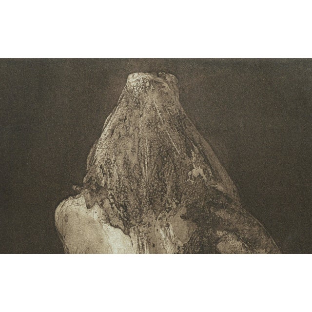 Late 20th Century Nude Figure Posterior View, Figurative Drypoint Etching by Jim Smyth For Sale - Image 5 of 6