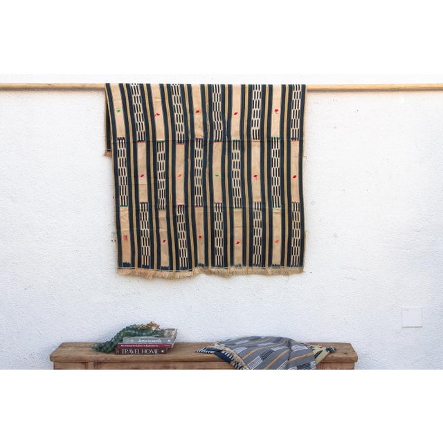 Hand-woven by master weavers of the Baoulé people in the Côte d’Ivoire, West Africa, these vintage textiles are celebrated...