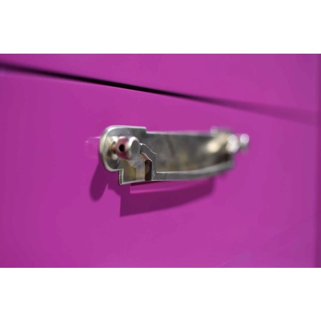 Mid Century Transitional Highboy Dresser by Fancher Furniture - Newly Painted For Sale - Image 11 of 12