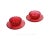 A lot of vintage ruby red crystal tableware. A total of two bowls and two plates. The pieces have a swirl design with...