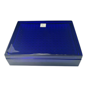 Christian Dior Cobalt Blue Rectangular Glass Box