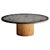 Coffee Table with Slate Top with Drum Plywood Base, France, 1970s For Sale - Image 12 of 12