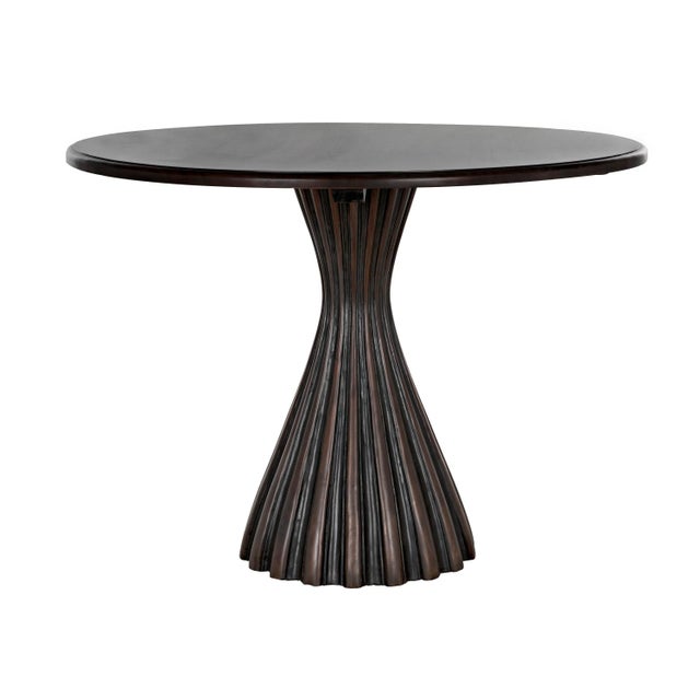 Wood NOIR Osiris Dining Table, Pale Rubbed with Light Brown Trim For Sale - Image 7 of 7